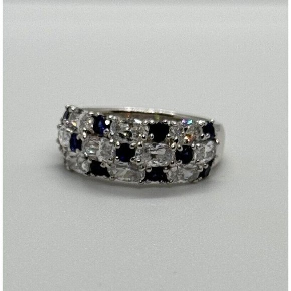 925 STERLING SILVER CZ RING SIZE 7 - Picture 8 of 10